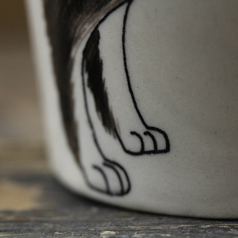 Hand-painted 3D Border Collie Mug 10.6oz