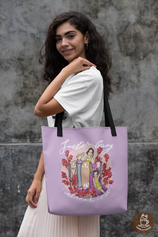 Hand-drawn Artistic Half-Body Style Pet Tote Bag (3 sizes)