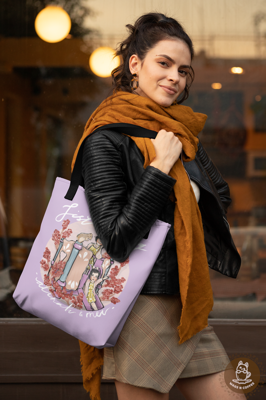 Hand-drawn Artistic Half-Body Style Pet Tote Bag (3 sizes)